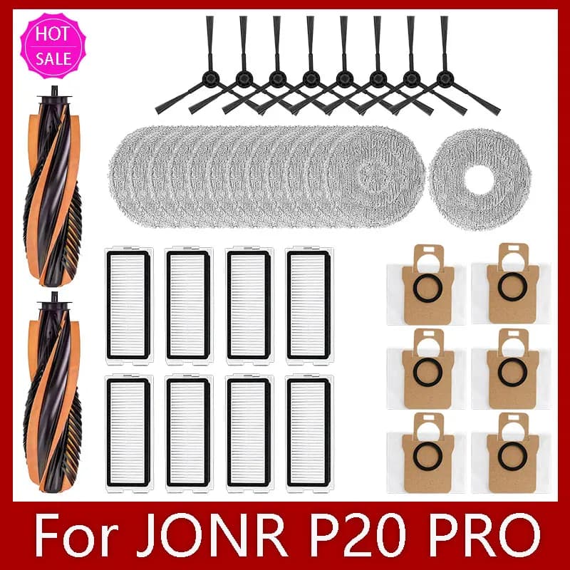 Jabr - Kit de Acessórios para Robô Aspirador P20 Pro/T5 Pro