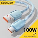 Essager Cabo USB‑C 7A 100W PD – Compatível com Huawei, Xiaomi, Samsung — miniatura