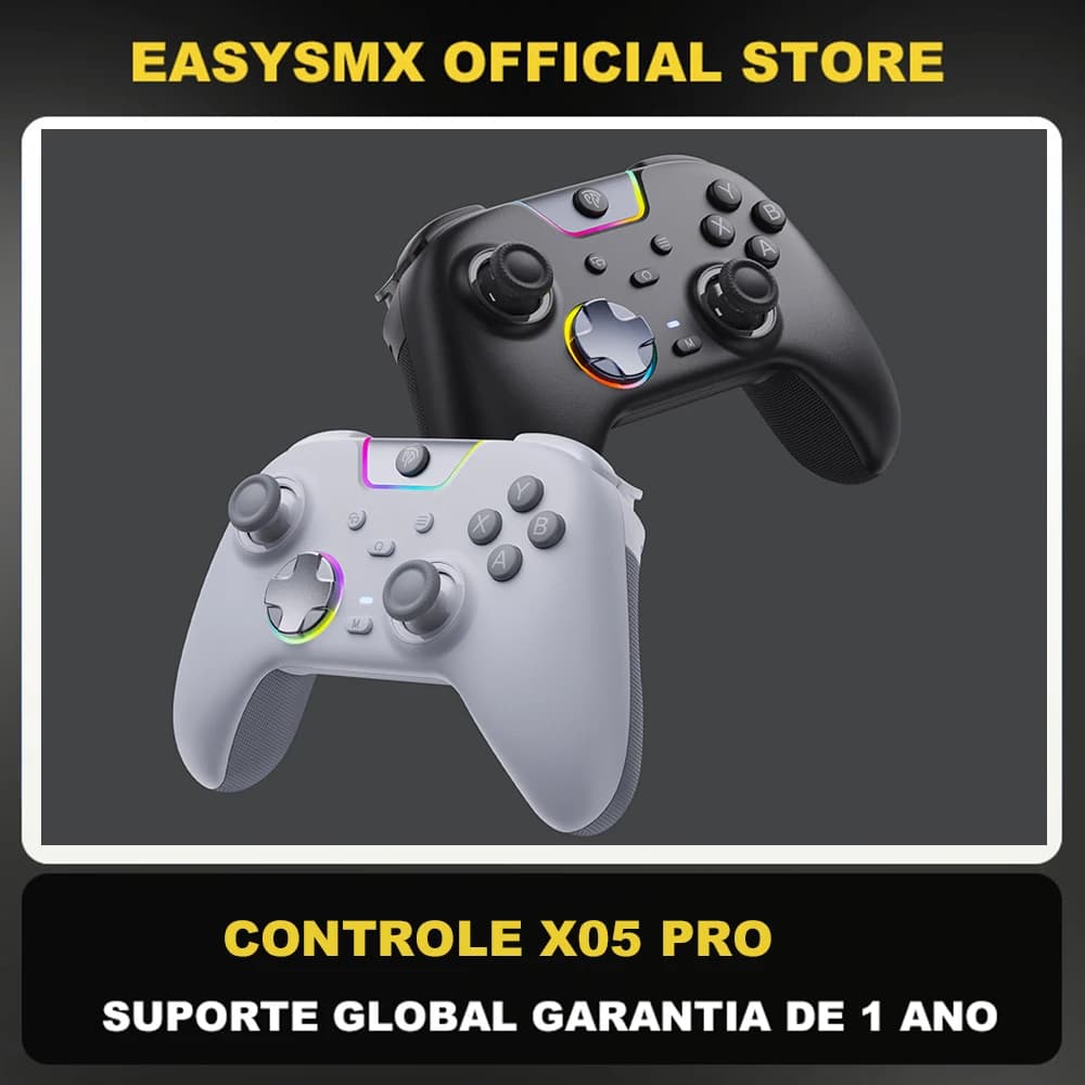EasySMX Controle Bluetooth X05 Pro PC Celular Switch TV Steam