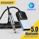 Essager Receptor Bluetooth 5.0 para Carro - Adaptador Aux 3.5mm — miniatura