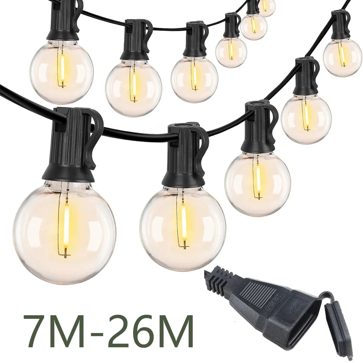 Luzes de corda LED G40 110V/220V - Iluminação externa