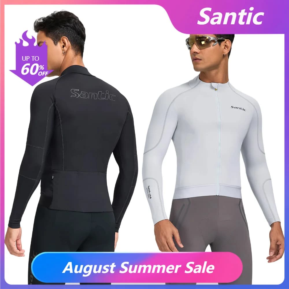 Santic Camisa Térmica Ciclismo Manga Longa Inverno