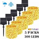 Lâmpada Solar LED 32m - Luz de Fada à Prova d'Água para Jardim — miniatura