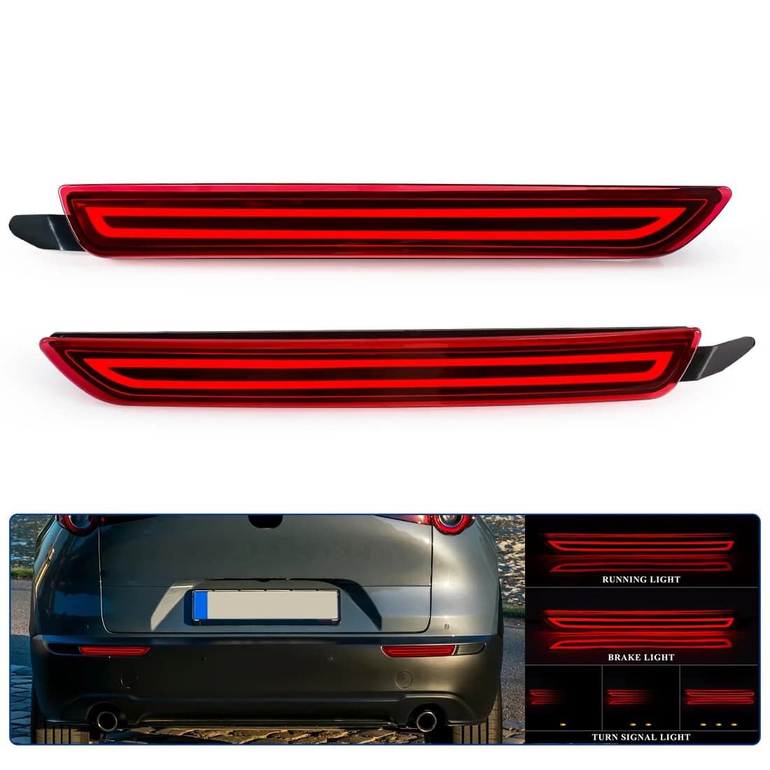 MAGIC COLORM Luz Refletora Traseira Dinâmica Mazda CX-30