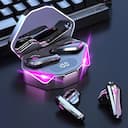 X15 Fone TWS Bluetooth com LED Gamer e Cancelamento de Ruído — miniatura