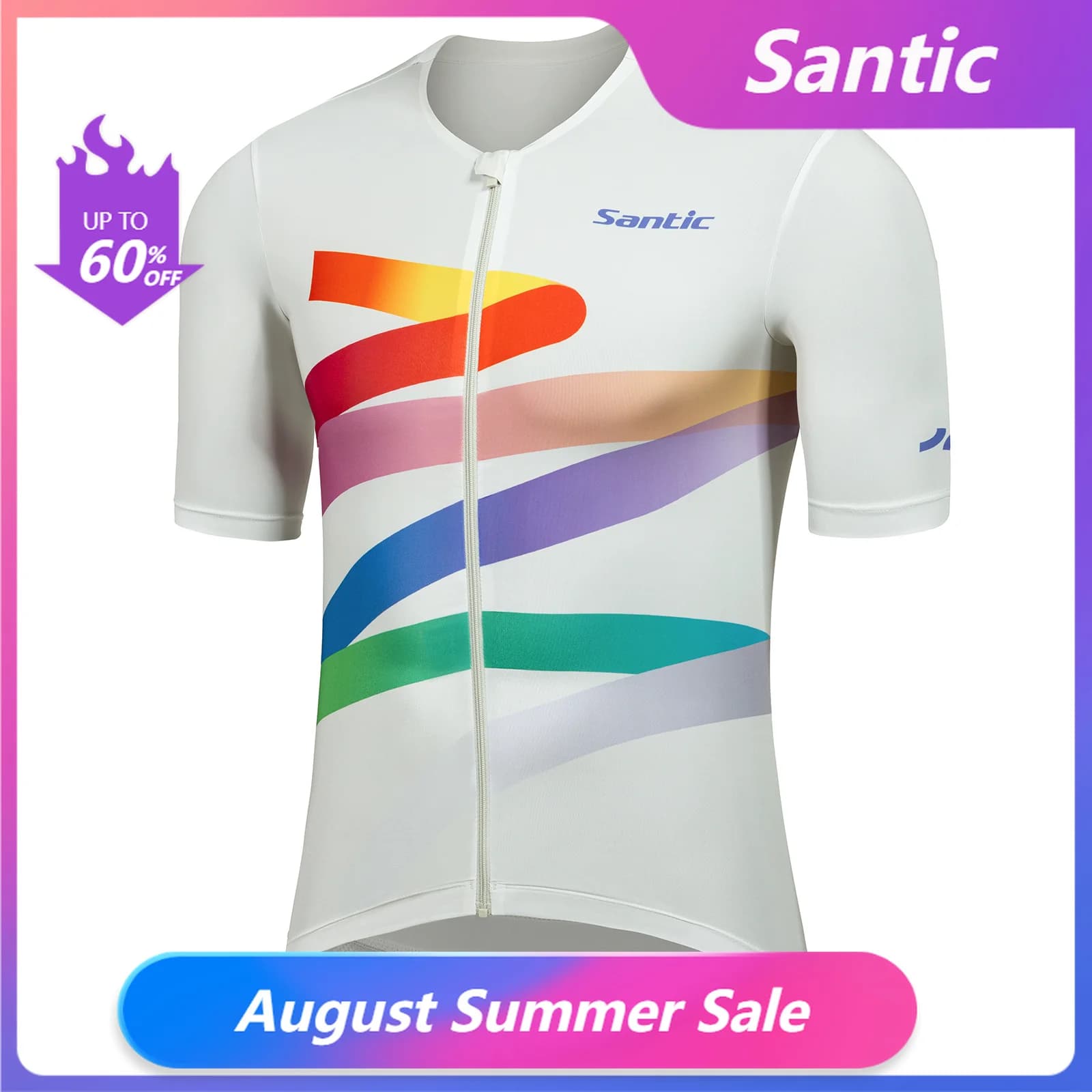 Santic Camisa Ciclismo Manga Curta Respirável