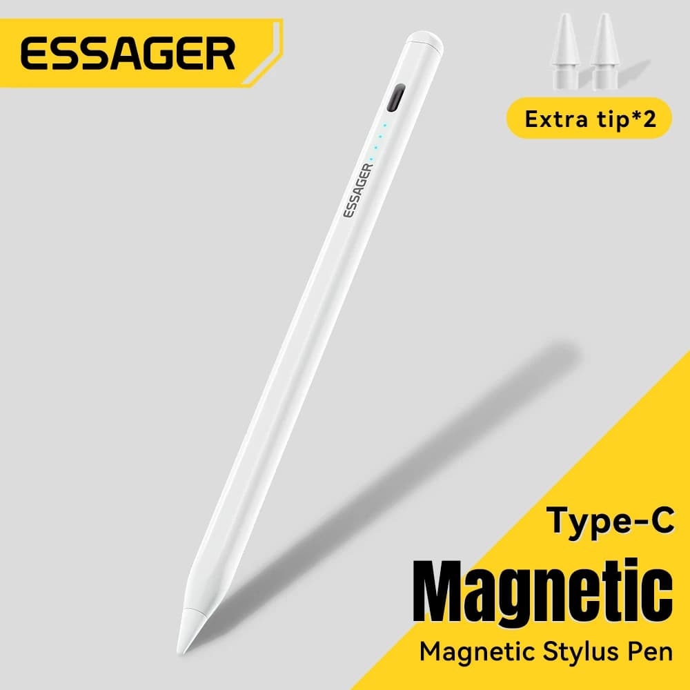 Essager Caneta Stylus Magnética para Apple Pencil com USB‑C