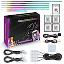 LED 18 em 1 Luzes Ambientais para Carro – 64 Cores RGB e Bluetooth — miniatura