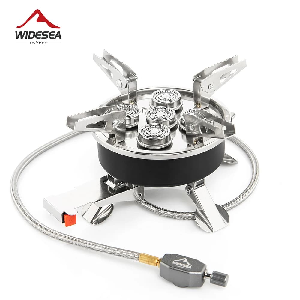 Widesea Fogão a Gás Portátil 8800W 5 em 1 para Camping