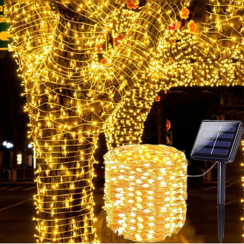 Luz Solar LED Fairy Lights - Corda de 6 a 33m à prova d'água