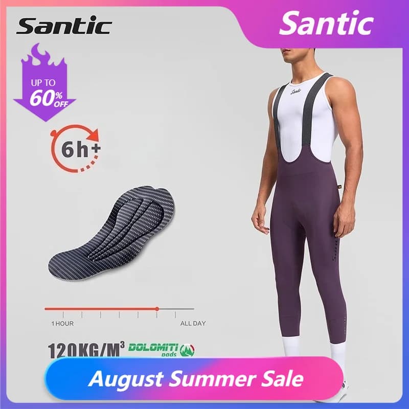 Santic Calça Ciclismo Inverno com Proteção Térmica