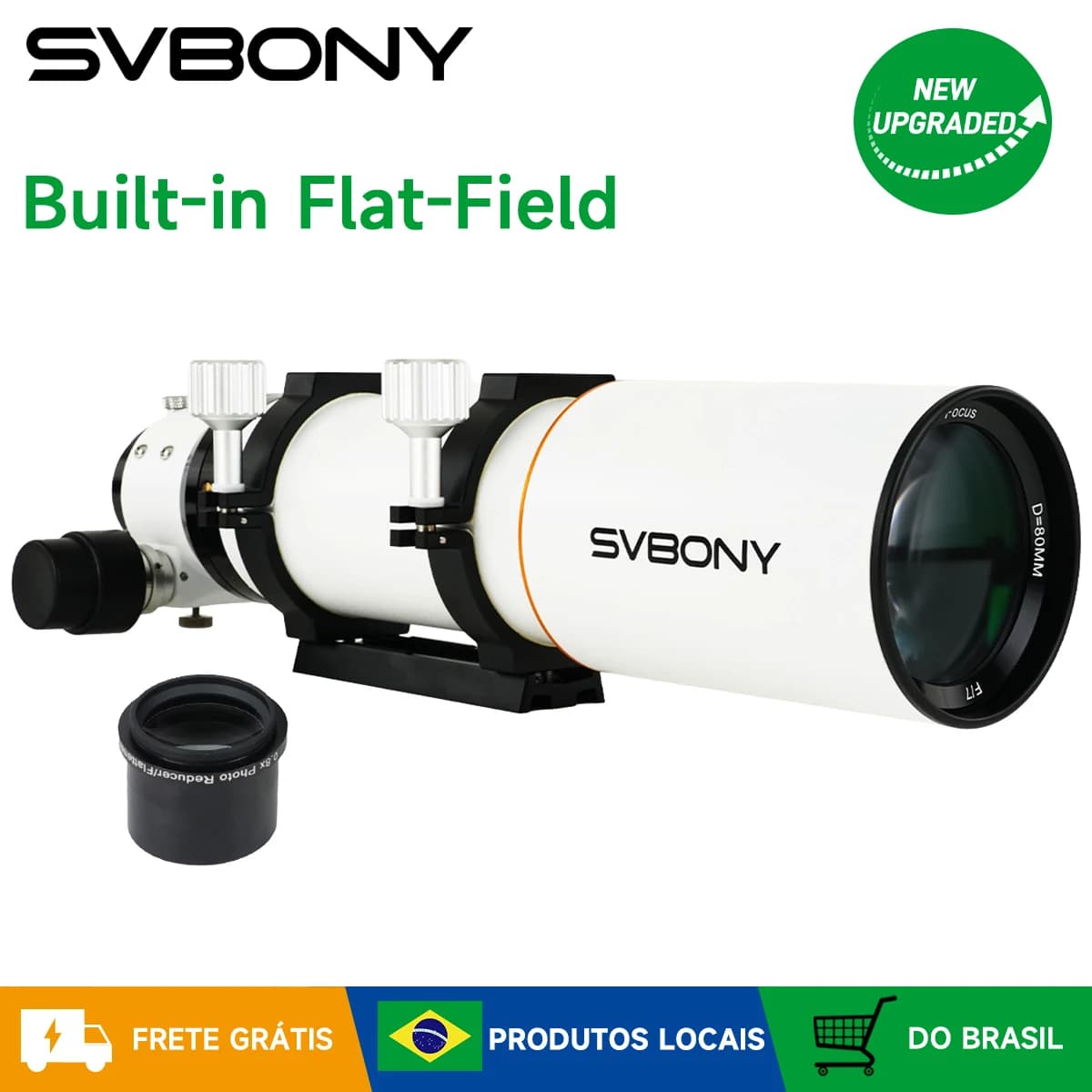 SVBONY SV503 80ED F7 Telescópio Refrator para Astrofotografia