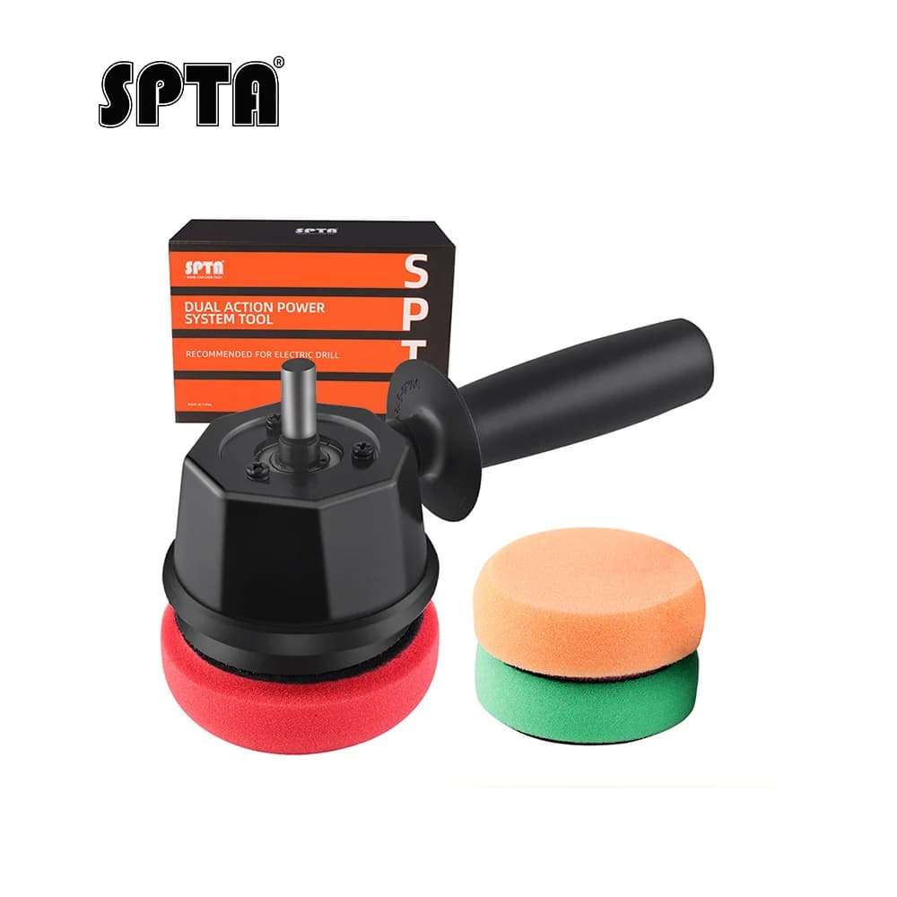 SPTA Polidor de Ação Dupla com Adaptador e 3 Almofadas