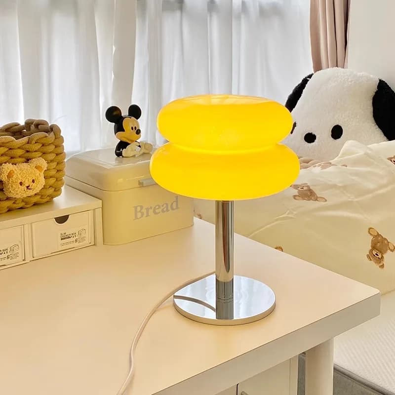 Luminária de Mesa LED Macaron – Luz Tricromática e Proteção Ocular