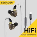 Essager-fone de ouvido com microfone, fone de ouvido smartphone, fone de ouvido, PC, tablets, Xiaomi, Redmi, Samsung, 3,5mm — miniatura
