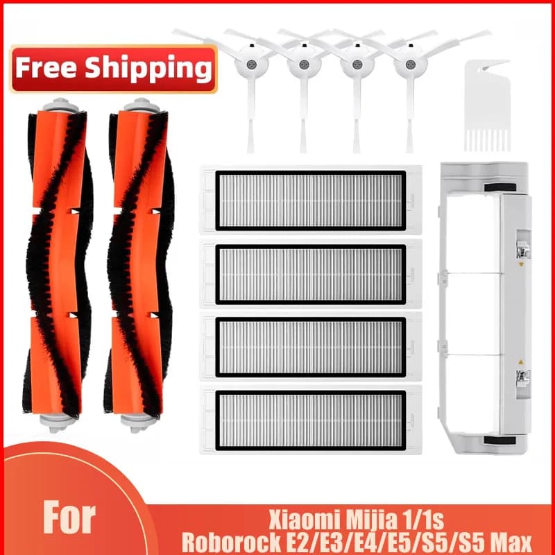 Filtro e Escova Lateral para Xiaomi Mi & Roborock - Compatível