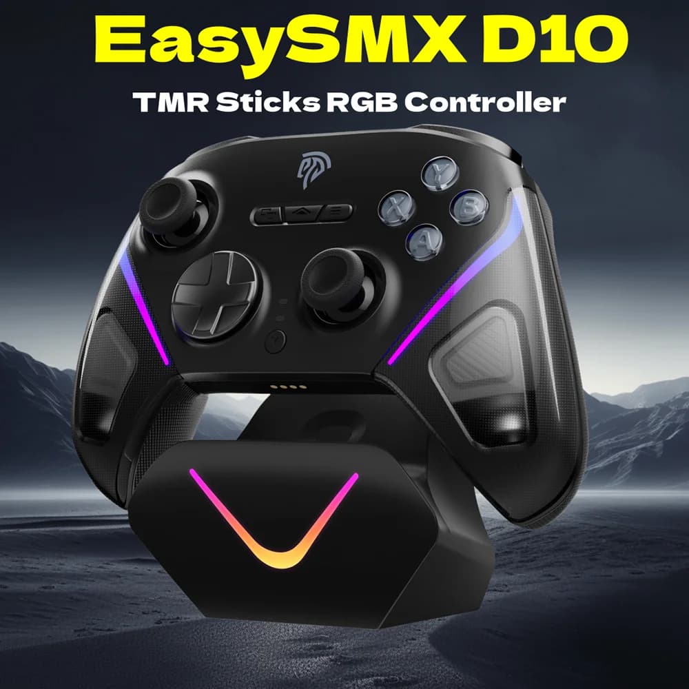 EasySMX Controle Sem Fio TMR Stick D10 – PC, Switch, Mobile e TV