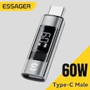 Essager Adaptador USB-C OTG 60W HDMI + Carregamento Rápido — miniatura