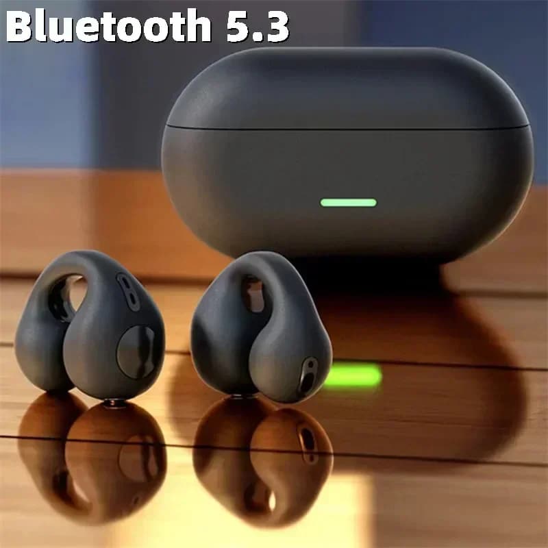 T75 Fone de Condução Óssea Bluetooth 5.3 à Prova d'Água