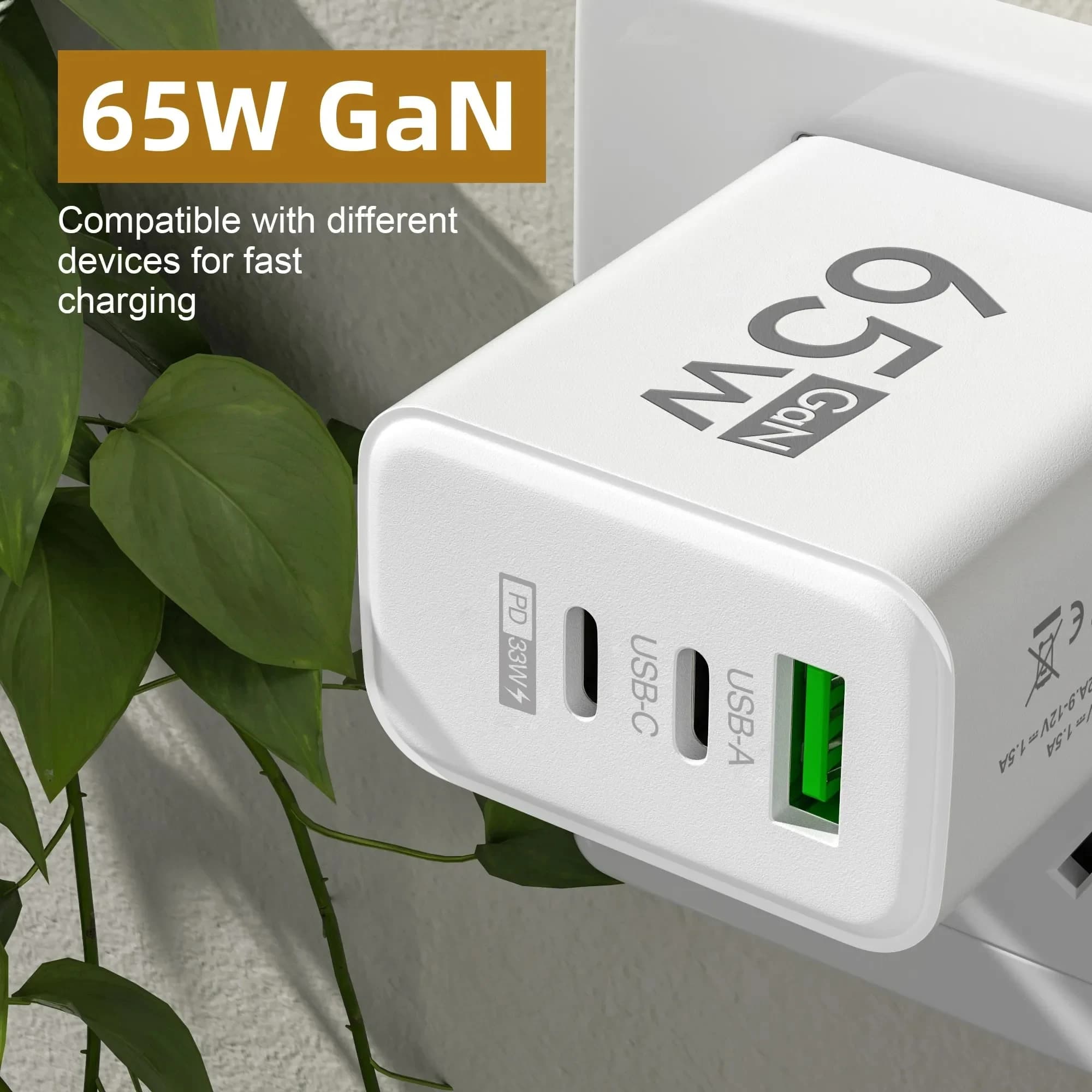 KR Adaptador Multi-Port USB‑PD Tipo‑C - Carregamento Rápido