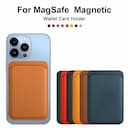 Capa de Couro Magnética Magsafe – Proteção e Cartões para iPhone, Samsung e Huawei — miniatura