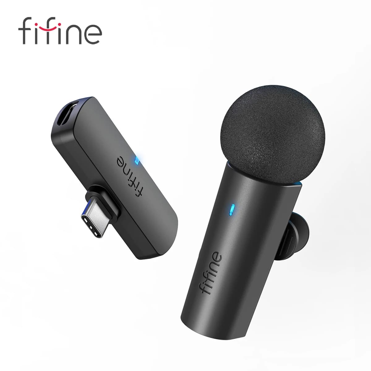 FIFINE M6: Microfone de Lapela Sem Fio para Celular e Laptop