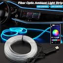 LED Interior Car Light Strip - USB invisível, RGB, 2-5m — miniatura