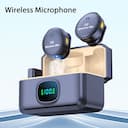 Microfone de Lapela Duplo Sem Fio – iPhone, Android e PC — miniatura