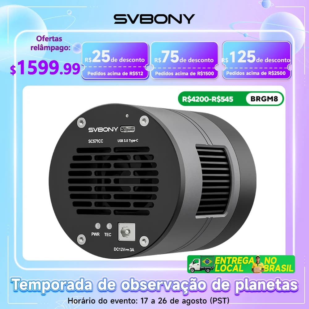SVBONY SC571CC - Câmera Astronômica Refrigerada APS-C