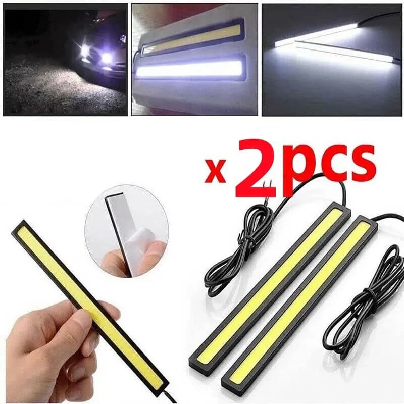 Genérica LED 2x17cm Luz Diurna à Prova d'Água - 2 peças