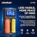 LiitoKala Carregador Inteligente Universal PD2 com 2 Slots e LCD — miniatura
