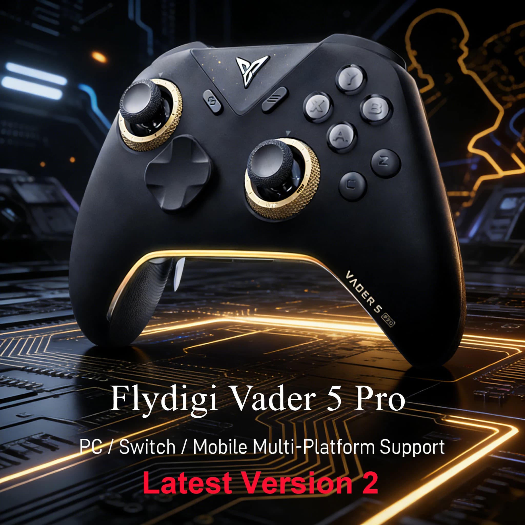 FLYDIGI Controle Sem Fio Vader 5 Pro – 8 botões + ForceFlex