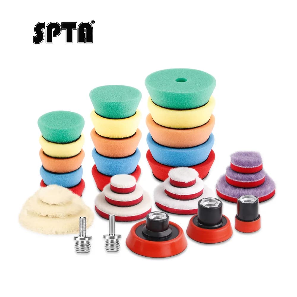 SPTA Kit 32 Almofadas de Polimento para Broca Elétrica