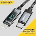 Essager Cabo USB Tipo C 29W PD para iPhone 14/13/12/11 Pro Max — miniatura