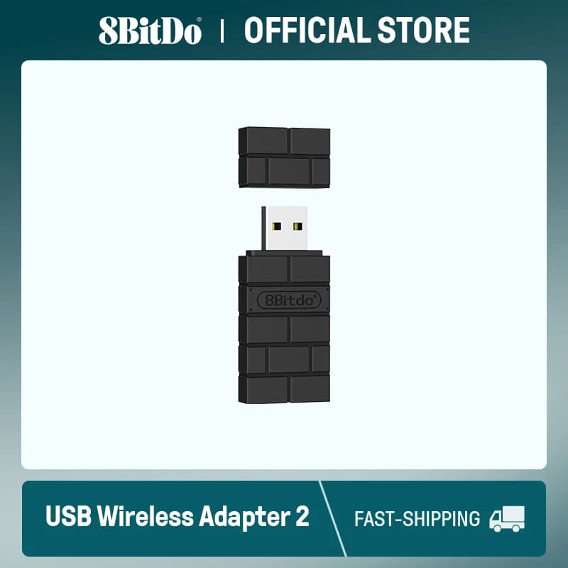 8bitdo Adaptador Bluetooth USB 2.4GHz para PC, Mac e Consoles