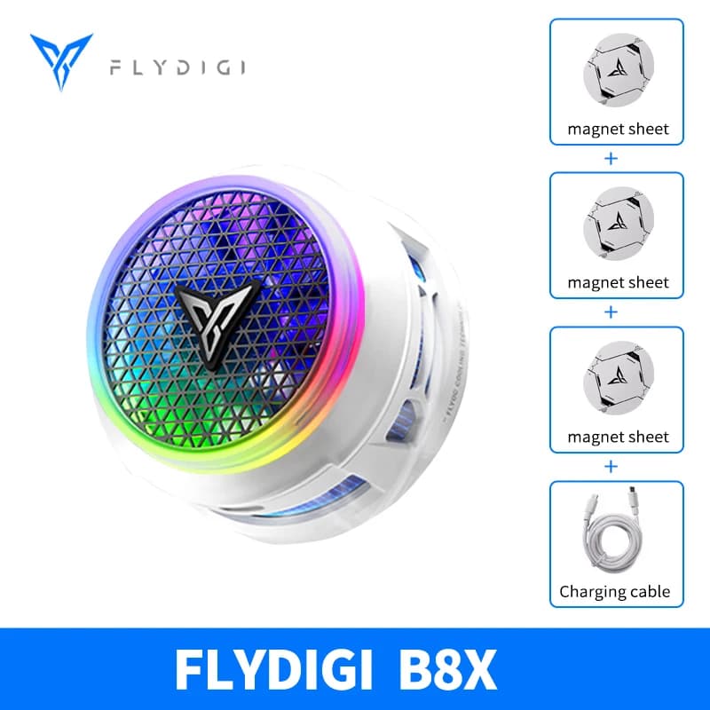 FLYDIGI Ventilador Magnético para Smartphone - Resfriamento Ultra