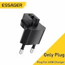 Essager Adaptador de Tomada 65W GaN USB-C para Carregador — miniatura