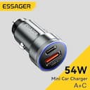 Essager Carregador de Carro USB 54W QC 3.0 PD 3.0 5A — miniatura
