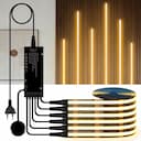 Fita LED Touch Regulável Preta - PCB para Painel e Decoração — miniatura