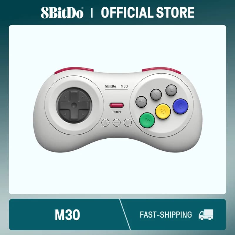 8bitdo Gamepad Bluetooth M30 – Switch, PC, macOS e Android