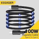 Essager Cabo Magnético USB‑C 100W PD - Carregador Rápido — miniatura