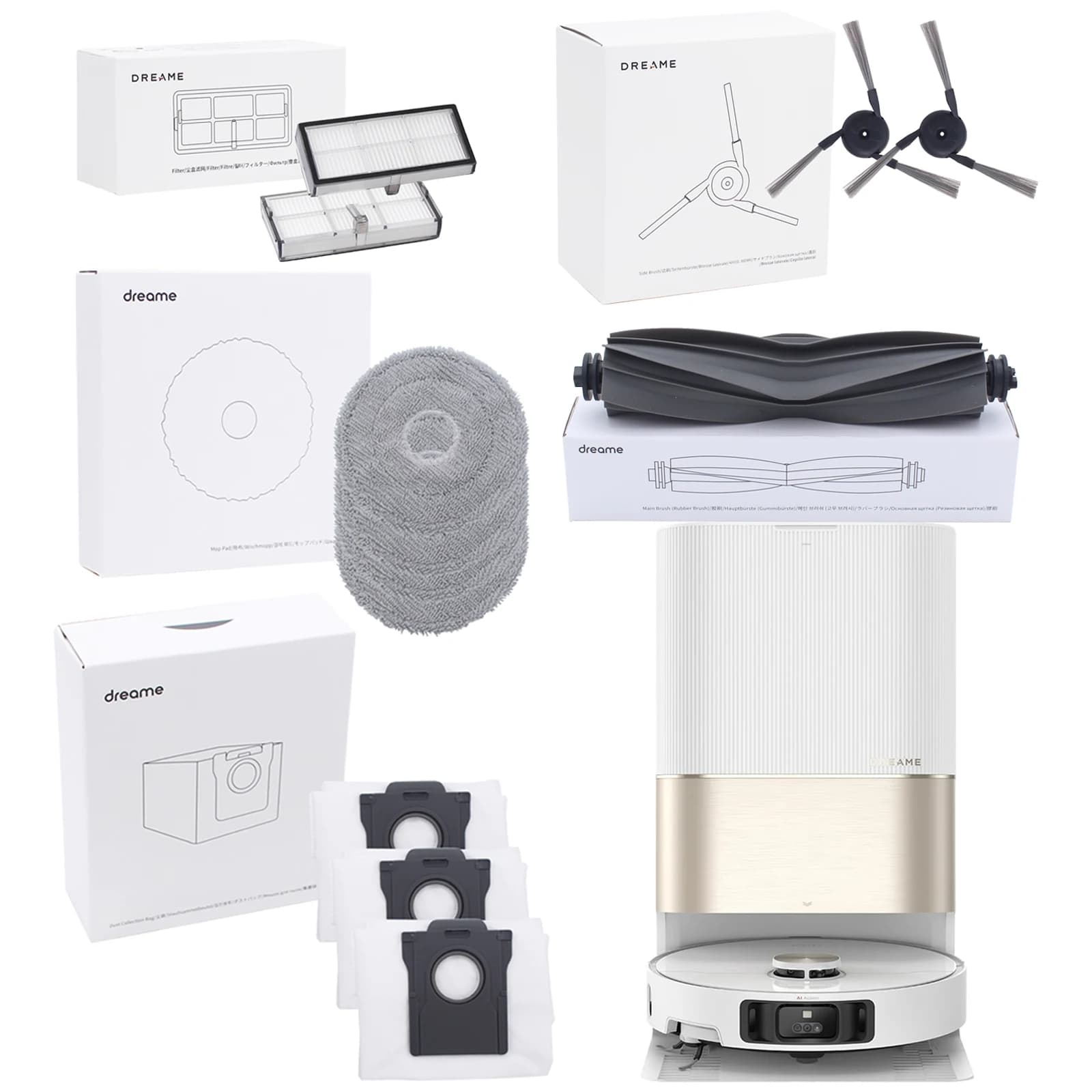 Dreame X40 Ultra – Kit Acessórios Originais para Robô