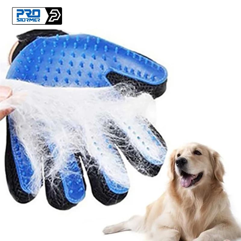 Luva de Silicone para Banho e Tosa de Cães e Gatos