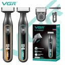 VGR Aparador de Cabelo 360° à prova d'água, recarregável e lavável — miniatura