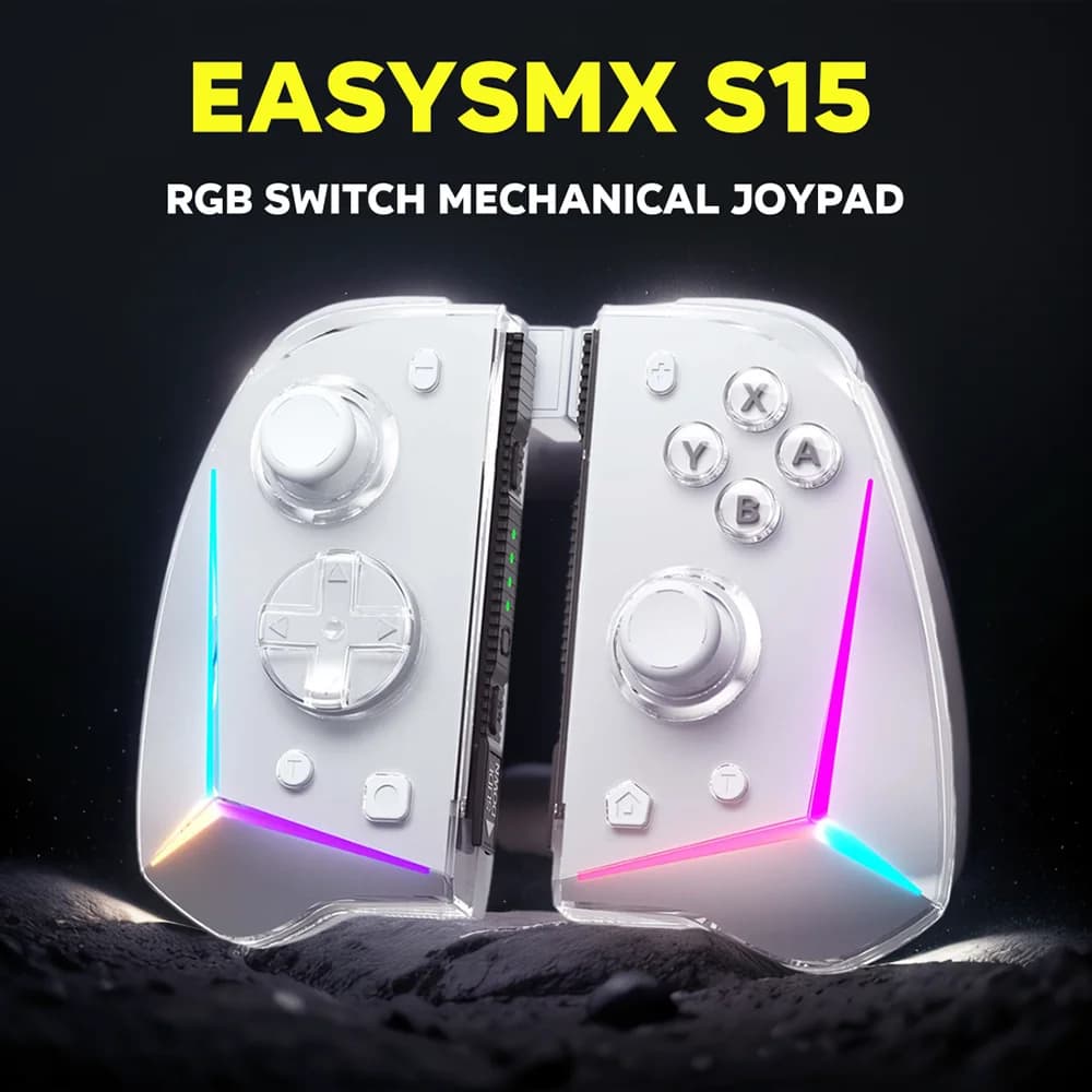 EasySMX Gamepad S15 RGB com Giroscópio, NFC Amiibo e Wake Up