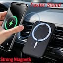 Suporte Magnético MagSafe com Carregamento Sem Fio – Compatível iPhone 12‑17 — miniatura