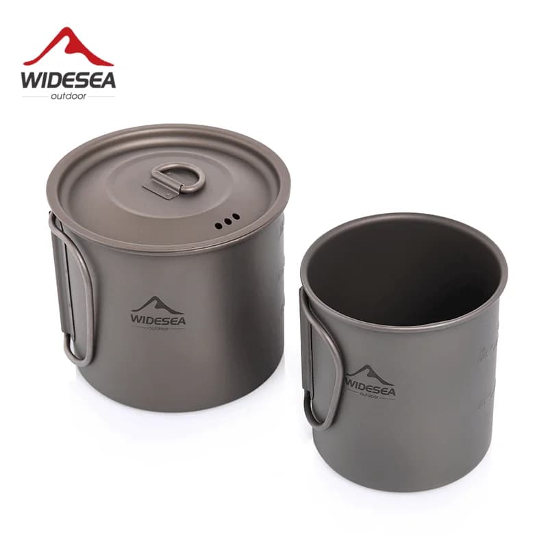 Widesea Caneca de Titânio para Camping e Piquenique