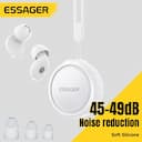Protetores Auriculares de Silicone Essager para Dormir, Cancelamento de Ruído, Reutilizáveis, Proteção Auditiva para Estudo, Trabalho e Sono — miniatura