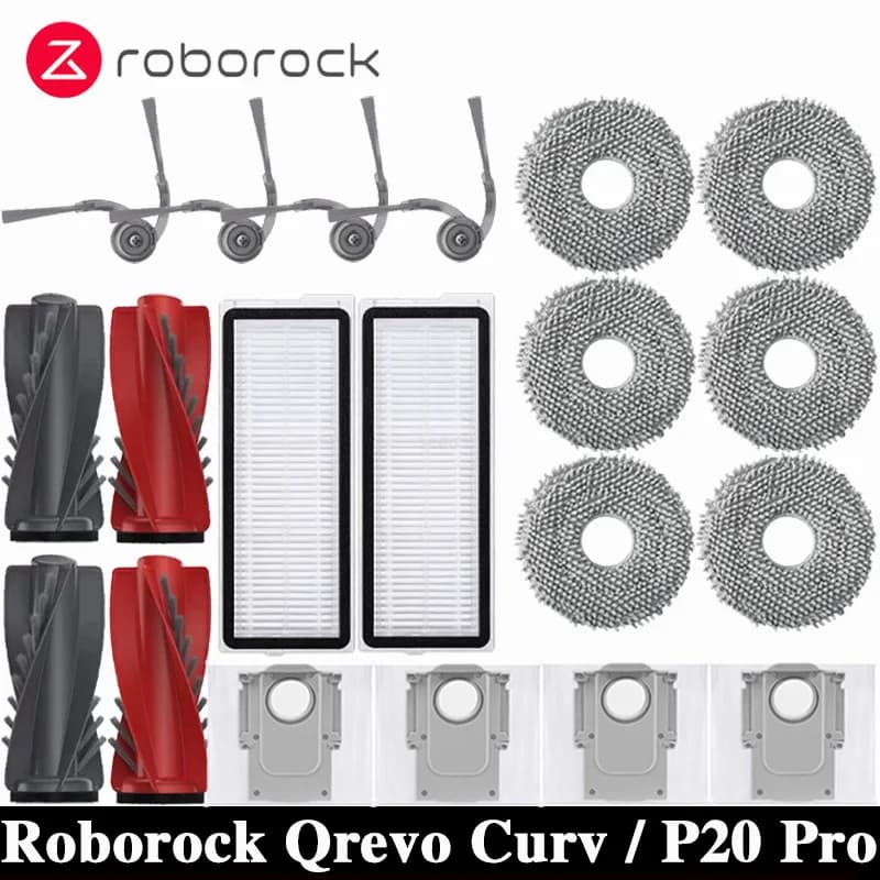 Roborock Qrevo Curv – Kit de Acessórios para Aspirador Robô