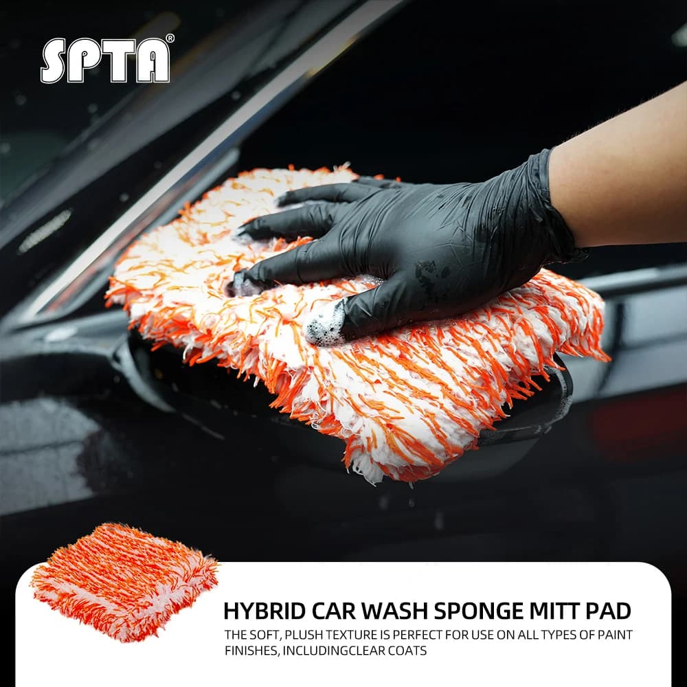SPTA Esponja Microfibra 380GSM para Lavagem de Carro